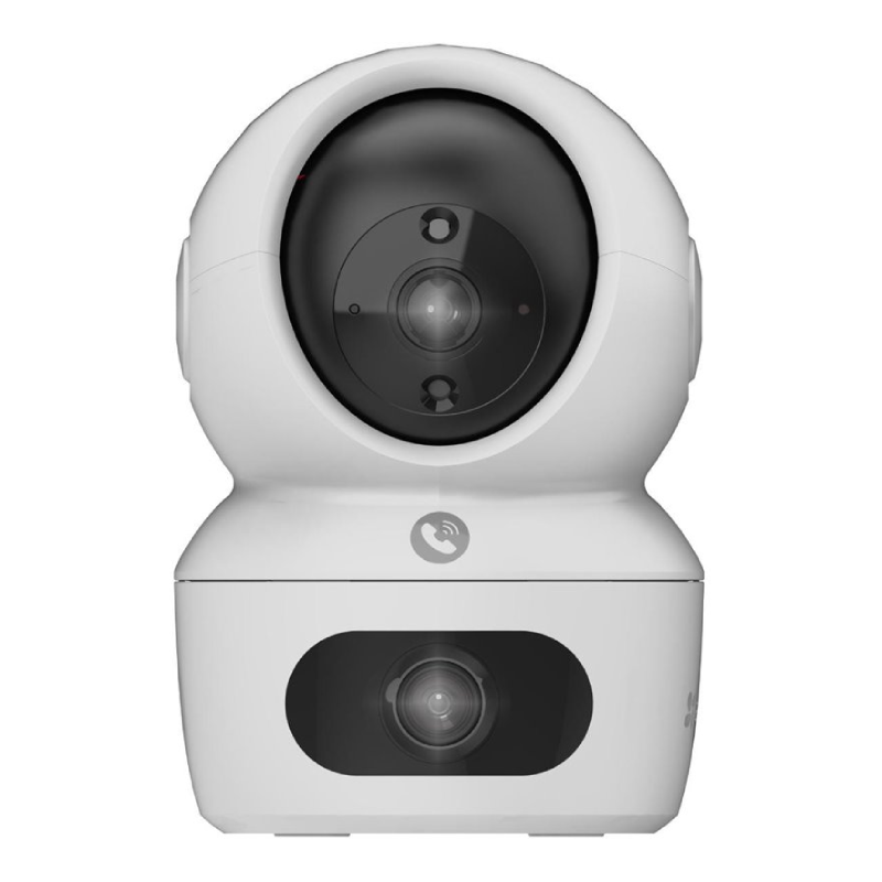 EZVIZ H7c Dual 2K⁺ & 2K⁺ Dual-Lens Pan & Tilt Wi-Fi Camera, H7C DUAL - White