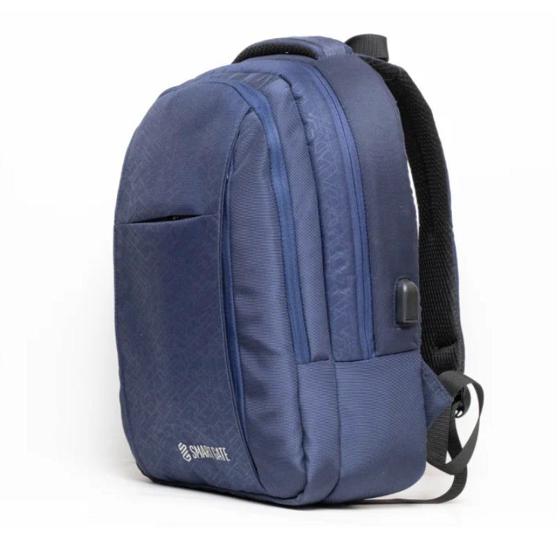 Smart Gate Notebook Backpack Case 15.6 With USB Port - Dark Blue