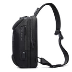Bange 7082 New Oxford Waterproof Chest Bag Large Capacity - Black