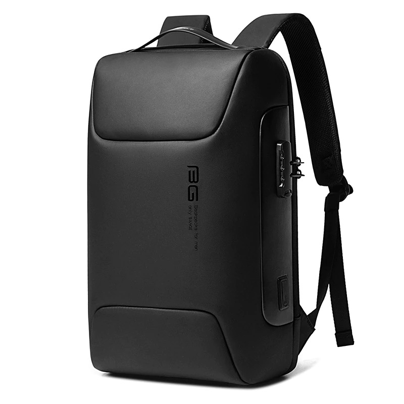 BANGE 7216 Waterproof Unisex Travel Laptop Backpack - Black