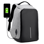 ATA Backpack 15.6-inch for Travel Anti-theft Computer Bag USB Charging - Grey