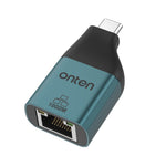 Onten HUB Convert_Type-C To Gigabit Ethernet Card UC101 - Green 