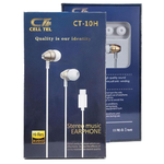 Cell Tel CT-10H Type-C Earphone - White