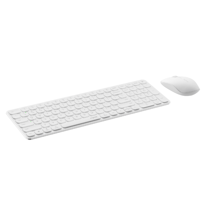 Rapoo 9320M Multi-Mode Wireless Keyboard and Mouse Combo - White