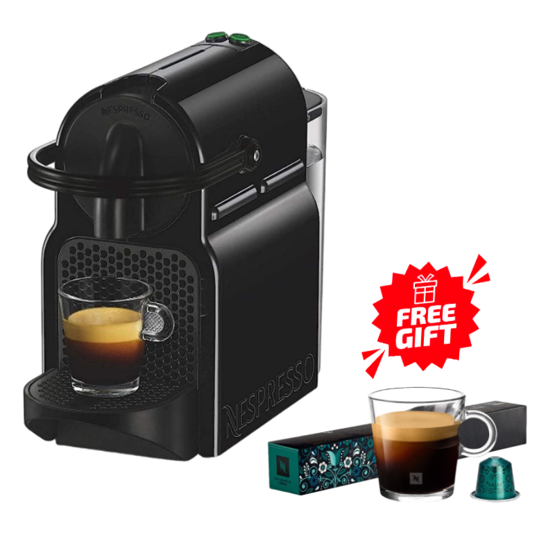 Nespresso inissia Coffee Machine 0.7Liter, 19 Bar, 1260 Watt, D40-EU-BK-NE - Black