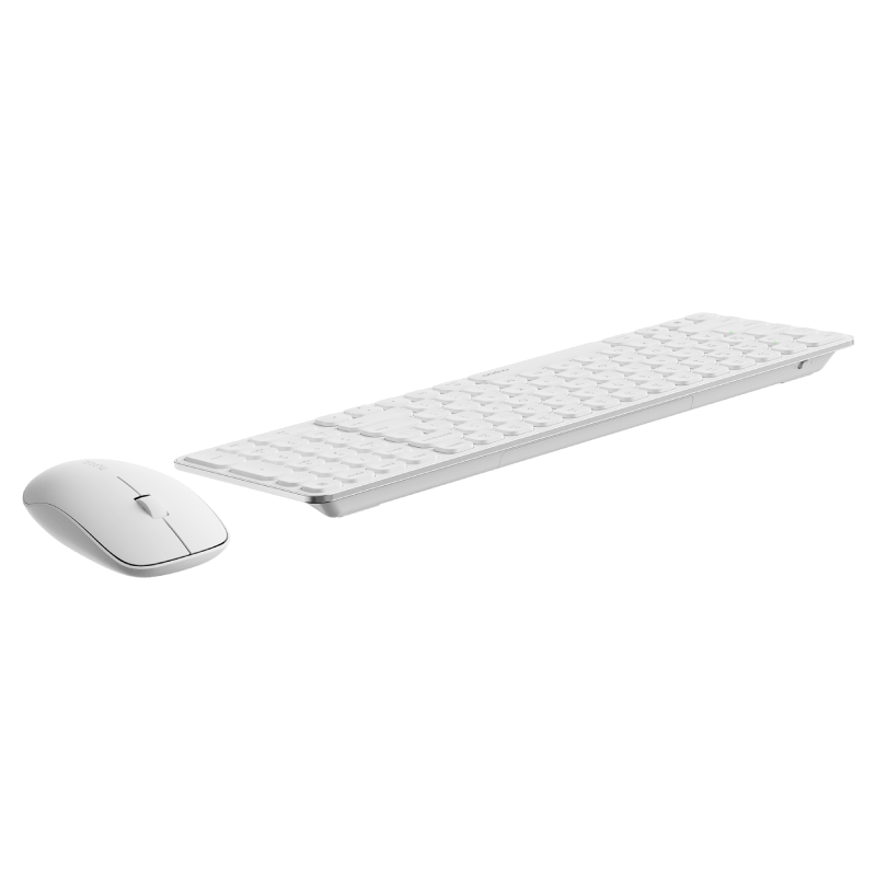 Rapoo 9320M Multi-Mode Wireless Keyboard and Mouse Combo - White