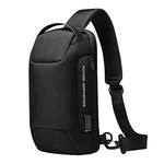 BANGE BG-22085 Anti-Theft Crossbody Shoulder Bag - Black 