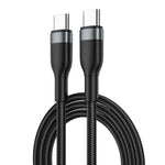 WiWU WI-C017 Concise Series Type-C to Type-C PD Data Cable 30W 1.2M - Black