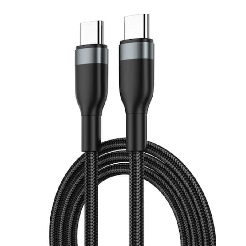 WiWU WI-C017 Concise Series Type-C to Type-C PD Data Cable 30W 1.2M - Black