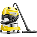 Karcher WD4S Vacuum Cleaner 1000W, 2L Wet & Dry - Yellow