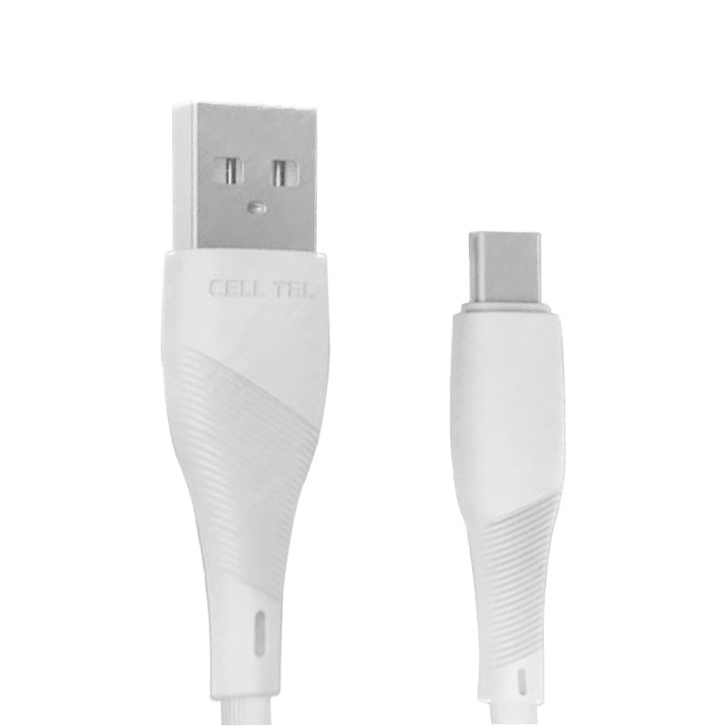 Cell Tell Cable Type-C To USB,1M, CT-40C - White