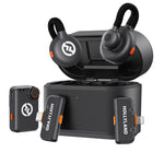 Hollyland Lark M2S Ultimate Combo (Camera RX+USB-C RX+Lightning RX) Wireless Lavalier Microphone - Black 