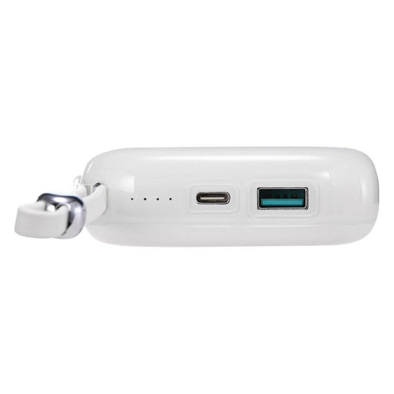 Joyroom JR-L003 Jelly Series Power Bank 10000mAh 22.5W USB-C/USB-A, with Lightning Cable - White