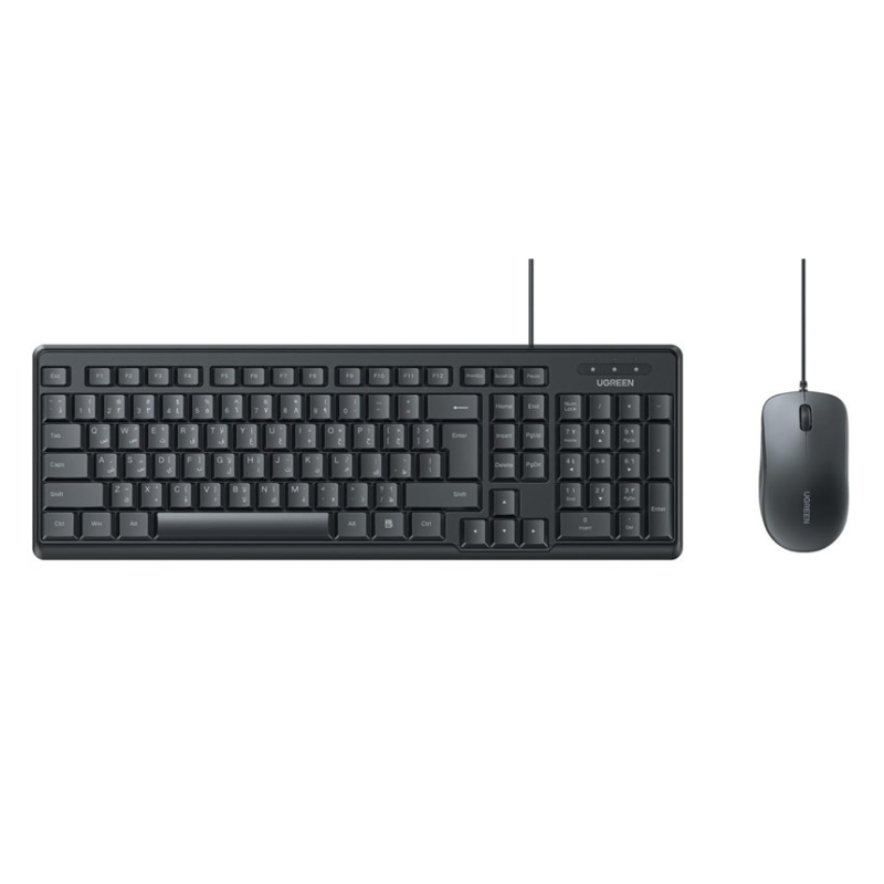 Ugreen MK330 USB Keyboard and Mouse - Black