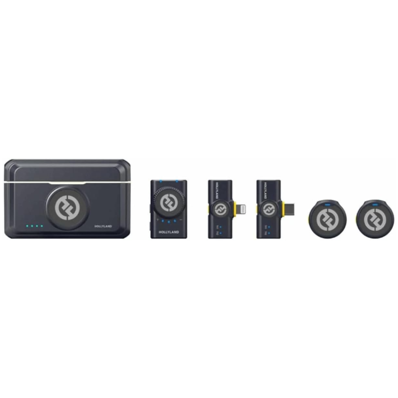 Hollyland Lark M2 Wireless Lavalier Microphone Combo (USB-C + Lighting) 