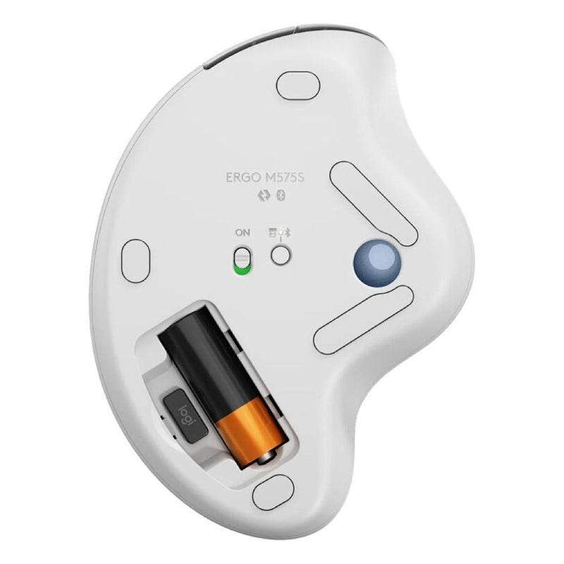 Logitech ERGO M575 Wireless Mouse - White