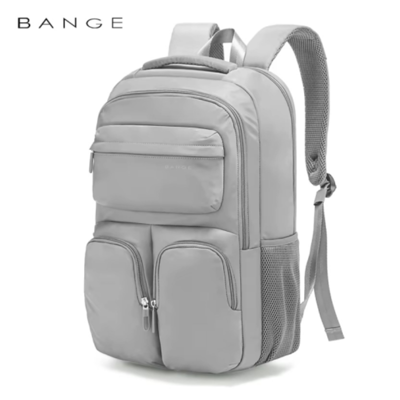 Bange 1807 polyester unisex travel backpacks laptop waterproof - Grey