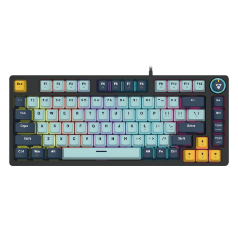 Fantech MK875V2 Keyboard Wired Gaming - Sky Blue