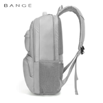 Bange 1807 polyester unisex travel backpacks laptop waterproof - Grey