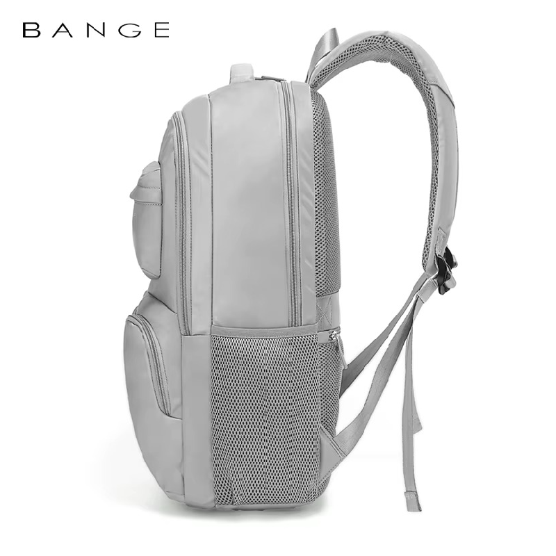 Bange 1807 polyester unisex travel backpacks laptop waterproof - Grey