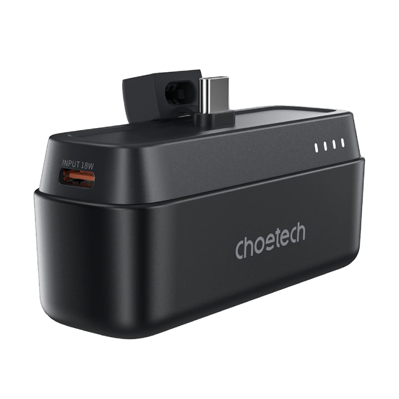 Choetech B740 Power Bank, 5000mAh, 20W Fast Charging, Type-C Port - Black 