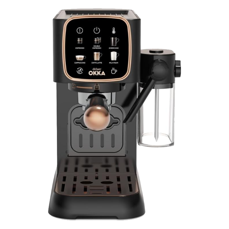 Okka Solo M Copper Espresso Machine ,1630W, OK0032-0400 - Black