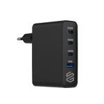 Smart Gate Wall Charger 100W 4 Port 3USB-C USB-A PD - Black