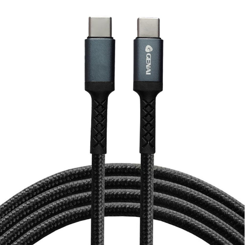 Genai Q18 Type-C To Type-C Cable 100W Super Fast Charging 1m - Black