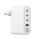 
Smart Gate Wall Charger 100W 4 Port 3USB-C USB-A PD - White
