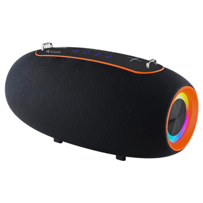 Kisonli K8 RGB Bluetooth Speaker 50W Powerful - Black