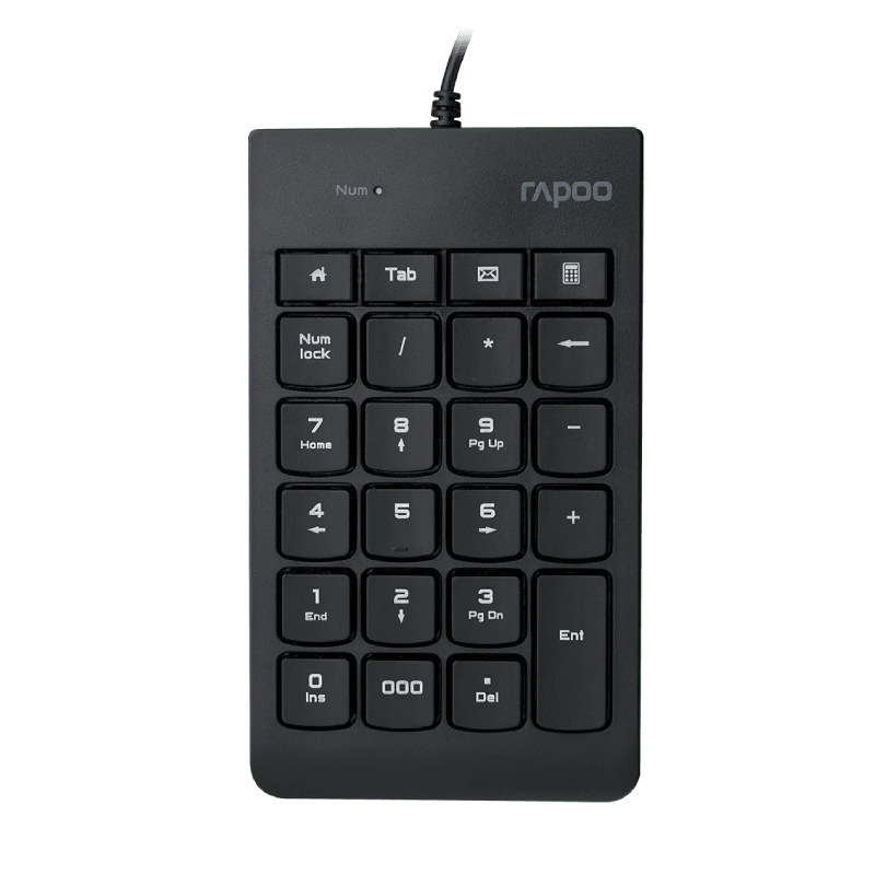 Rapoo K10 Wired Numeric Keyboard - Black