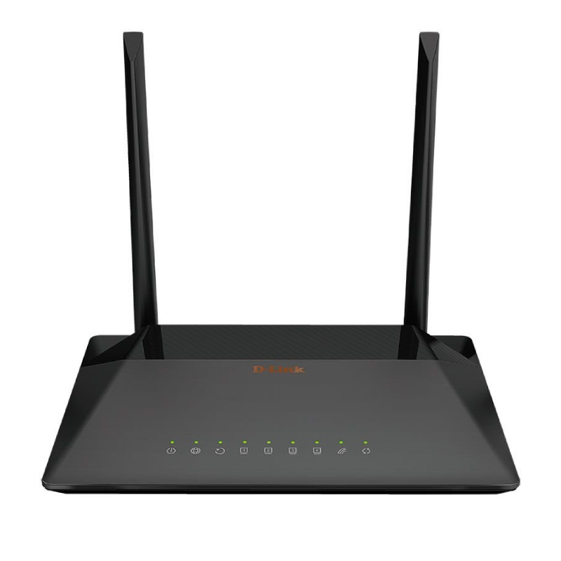 D-Link DSL-224 Wireless N300 VDSL2/ADSL2+ Modem Router - Black