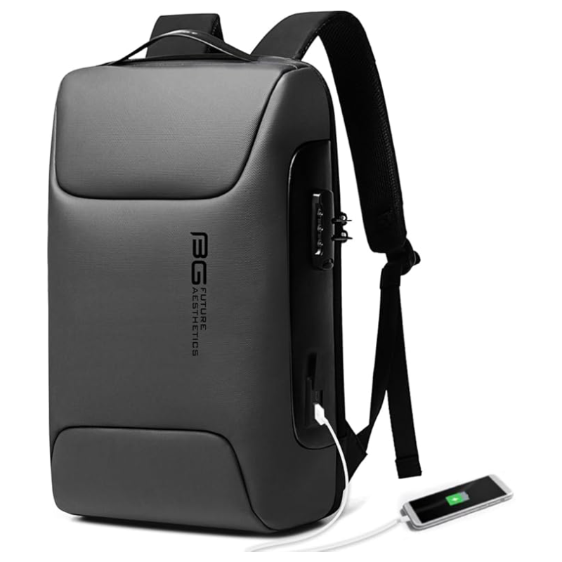 BANGE 7216 Waterproof Unisex Travel Laptop Backpack - Grey