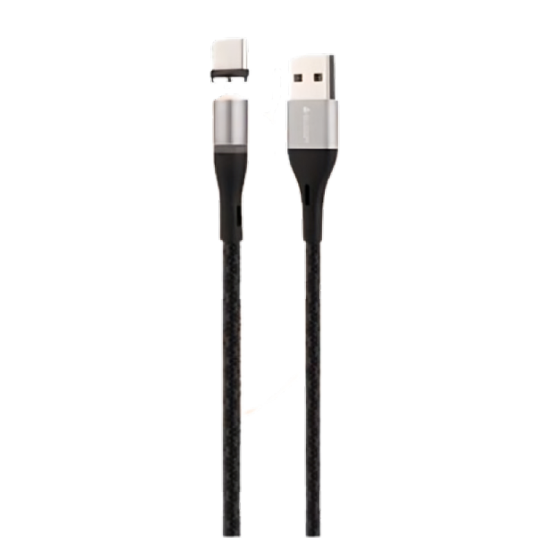 Buddy Magnetic Cable USB-A TO USB-C 2A,1M BU-M90 - Black 