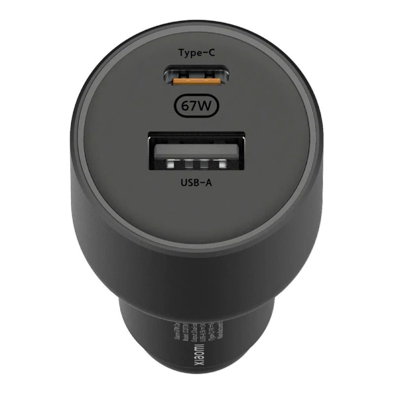 Xiaomi Car Charger (USB-A + Type-C) 67W, Black
