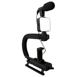 Plokama PK-777 ULC Shape Portable Handheld bracket Stabilizer Video Making Kit - Black