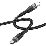 WiWU WI-C017 Concise Series Type-C to Type-C PD Data Cable 30W 1.2M - Black