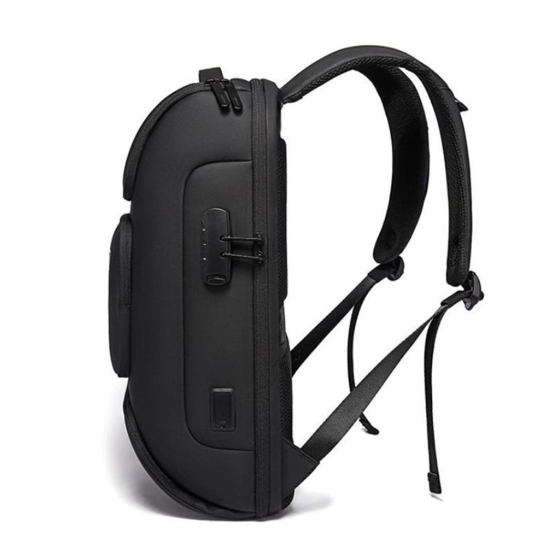 BANGE 7216 Waterproof Unisex Travel Laptop Backpack - Grey