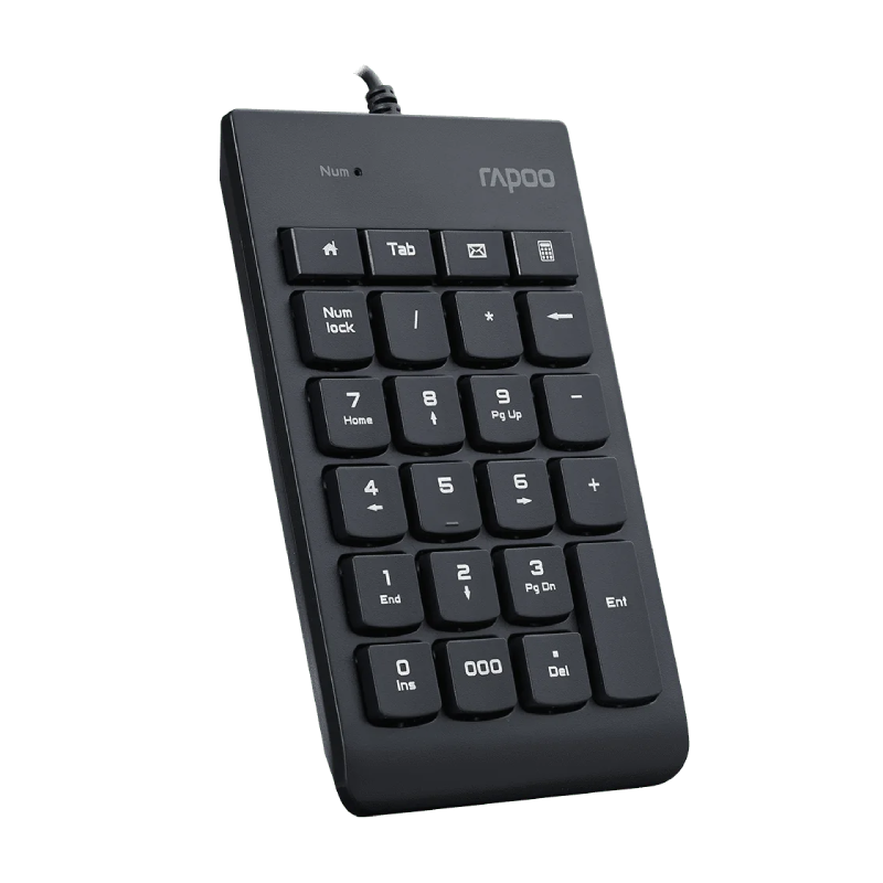 Rapoo K10 Wired Numeric Keyboard - Black