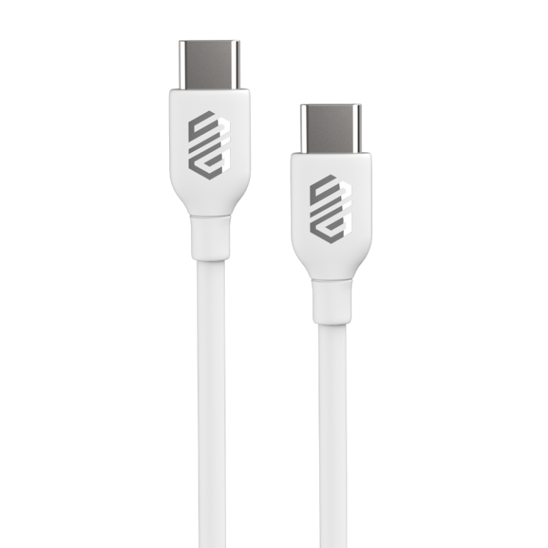 Smart Gate Cable PVC USB-C to USB-C Fast, Shielded 1m - White