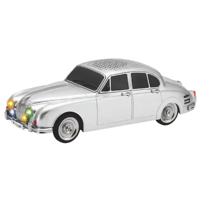EVO 596 Jaguar Classic Car Design Bluetooth Speaker - Silver