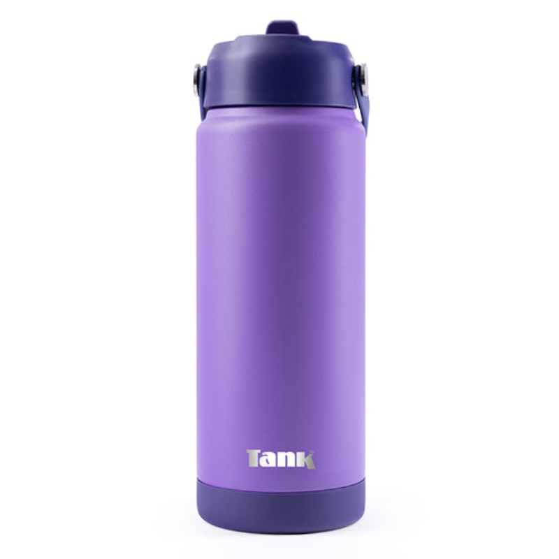 Tank Move, 750ml, Stainless Steel Bottle, BPA free, insulated, Leakproof - Purple