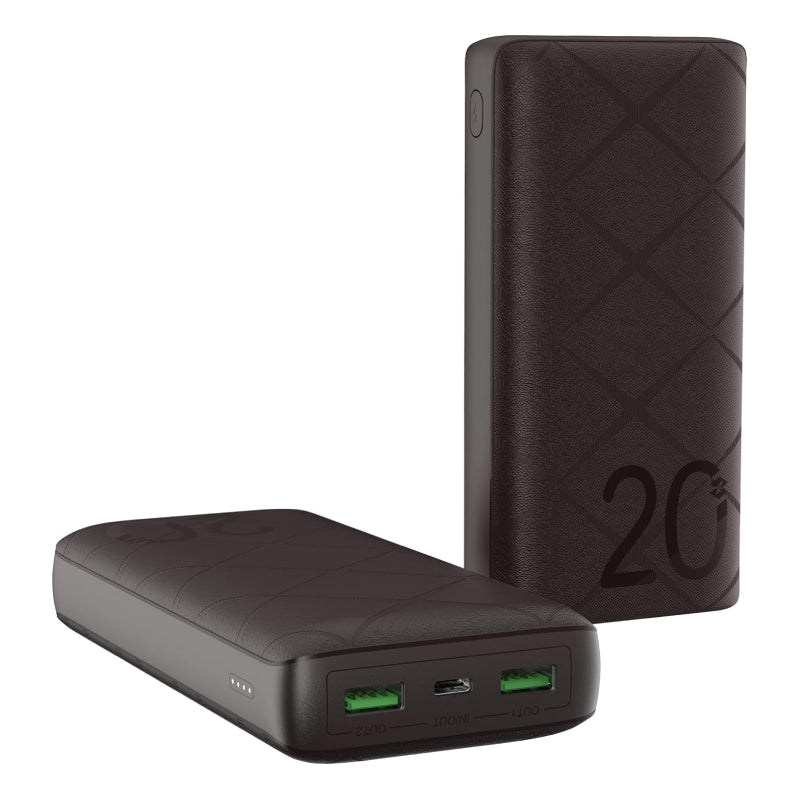 Infinix Power Bank, 20000mAh, Fast Charging, 15W, Type-C Port - Black