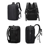 BANGE 1909-8 Small Mens Outdoor Double-Shoulder Backpack Waterproof - Black
