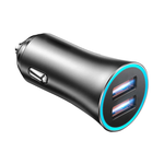 Cell Tel Turbo 10 Car Charger 2x USB 3A 20W Fast Charging - Black