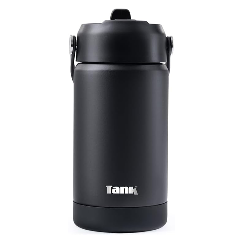 Tank Move 350ml Bottle Compact Insulated Stainless Steel - Black