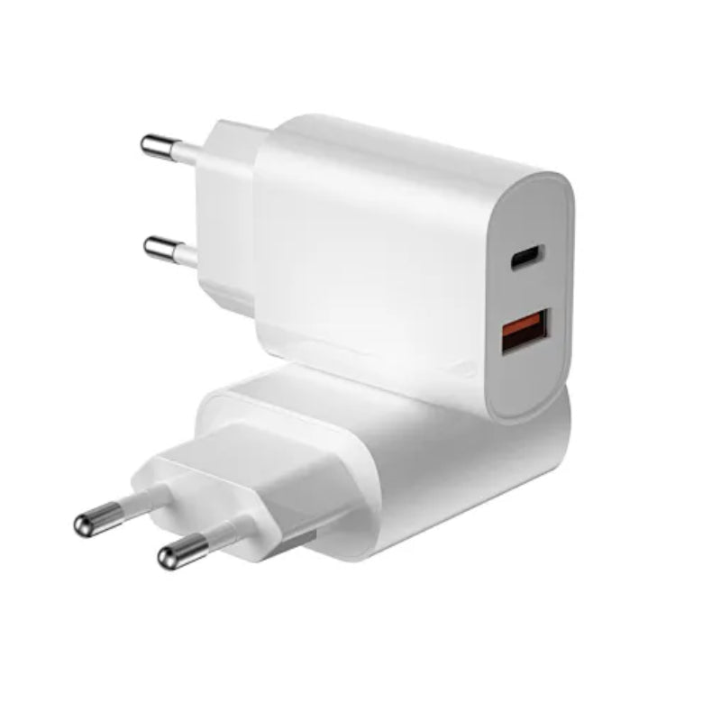 WiWU High Quality 20W PD+QC USB Type C Charger Fast Charging Charger - White