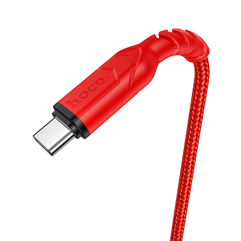 Hoco Cable Type-C To USB 2M 3A Anti-Bending X59 - Red