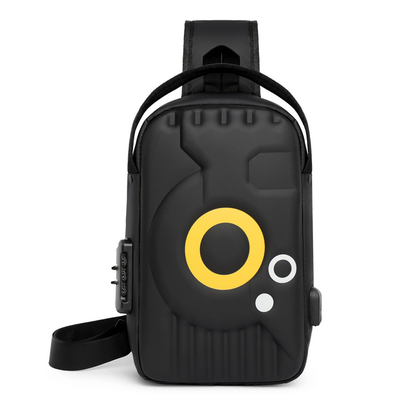 ATA Crossbody Sling Chest Daypack Original High Quality Bag – Black