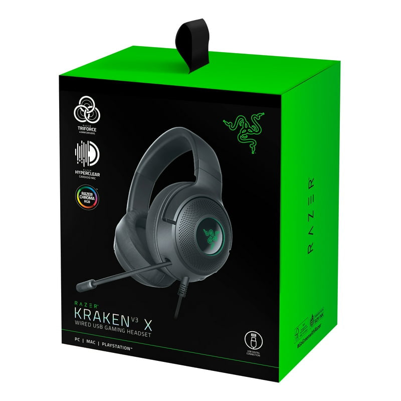 Razer Kraken V3 X RGB Gaming Headset - Black